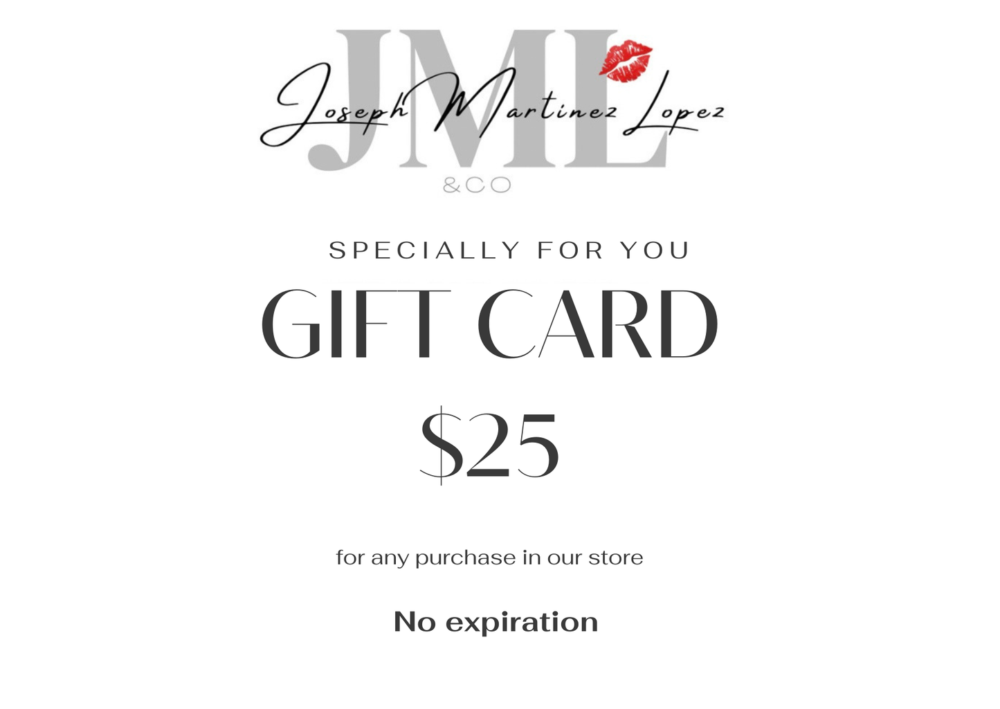 JML&CO Gift cards
