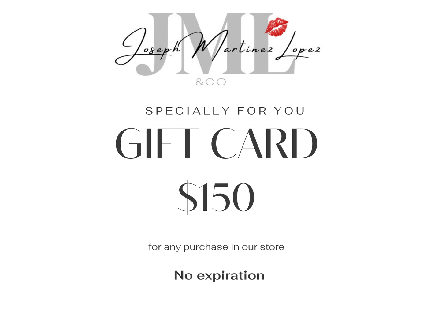 JML&CO Gift cards