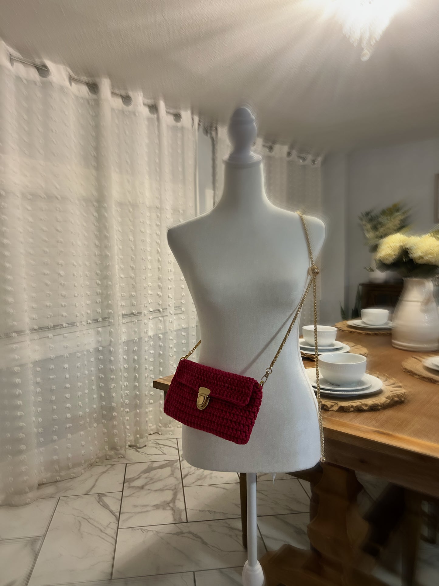 The Alva classic flap bag (Pink)