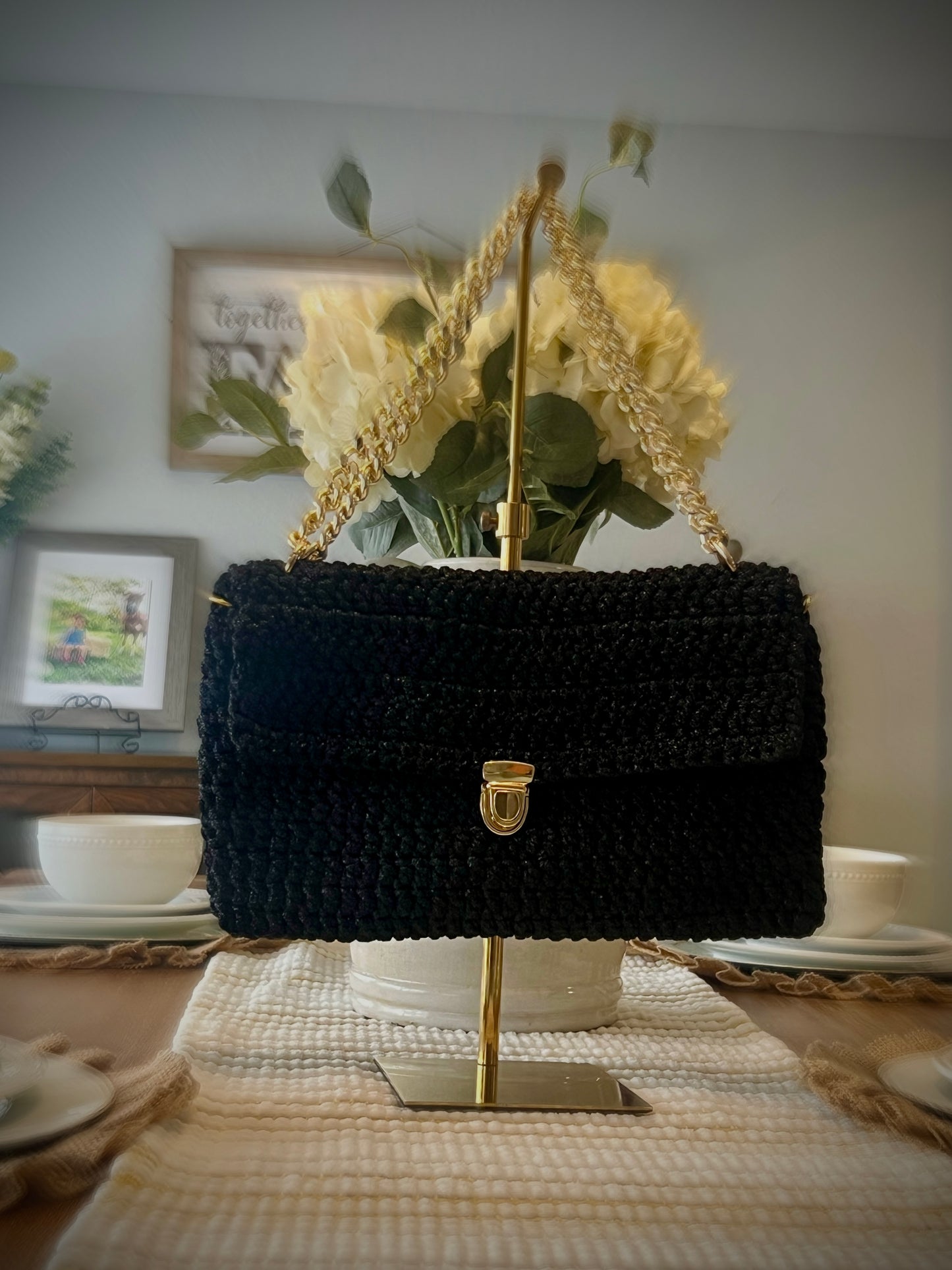 The Alva classic flap bag(black/XL edition✨)